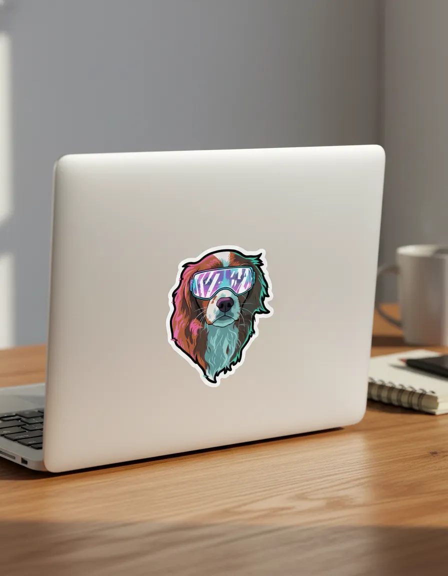 on a laptop